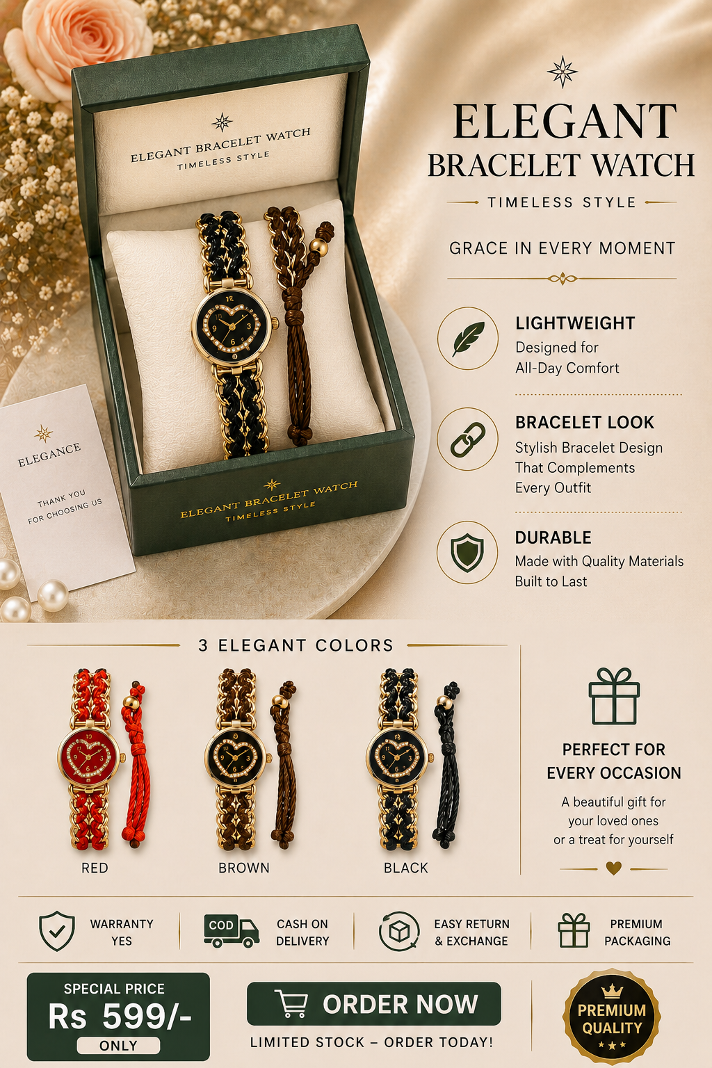 Elegant Bracelet Watch