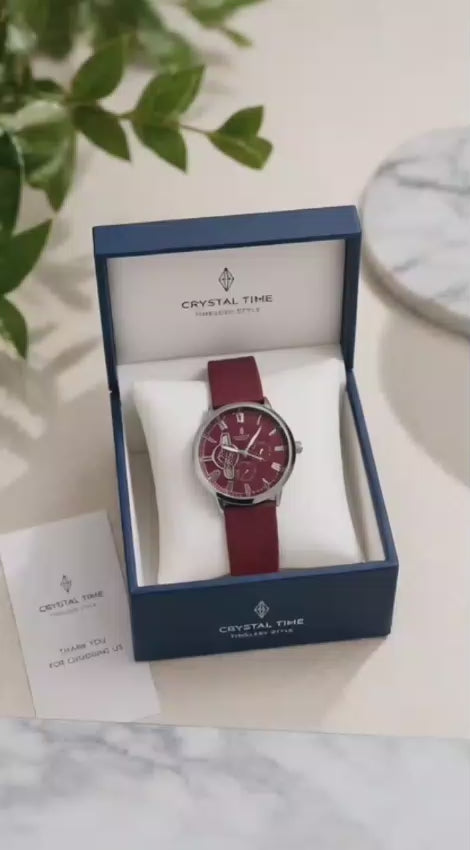 Quartz Crystal Time Watch